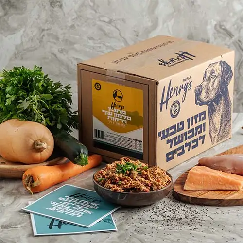 הנריס דגי ים לבנים עוף וירקות 6 ק"ג