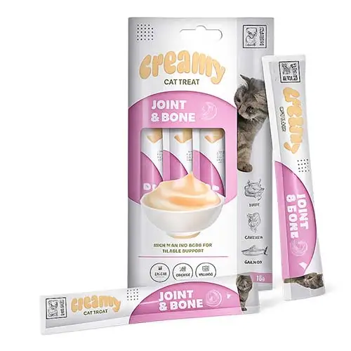 חטיף Creamy שלוק לחתול לחיזוק מפרקים 60 גרם