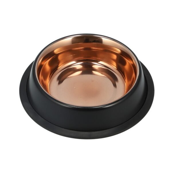 קומר-קערת נירוסטה בצבע שחור וזהב-0.70 ל'